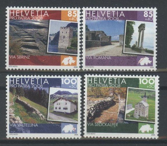 Tutti i francobolli: 2008, Pro Patria ** – Usato da Willisau venduto da Vollstempel