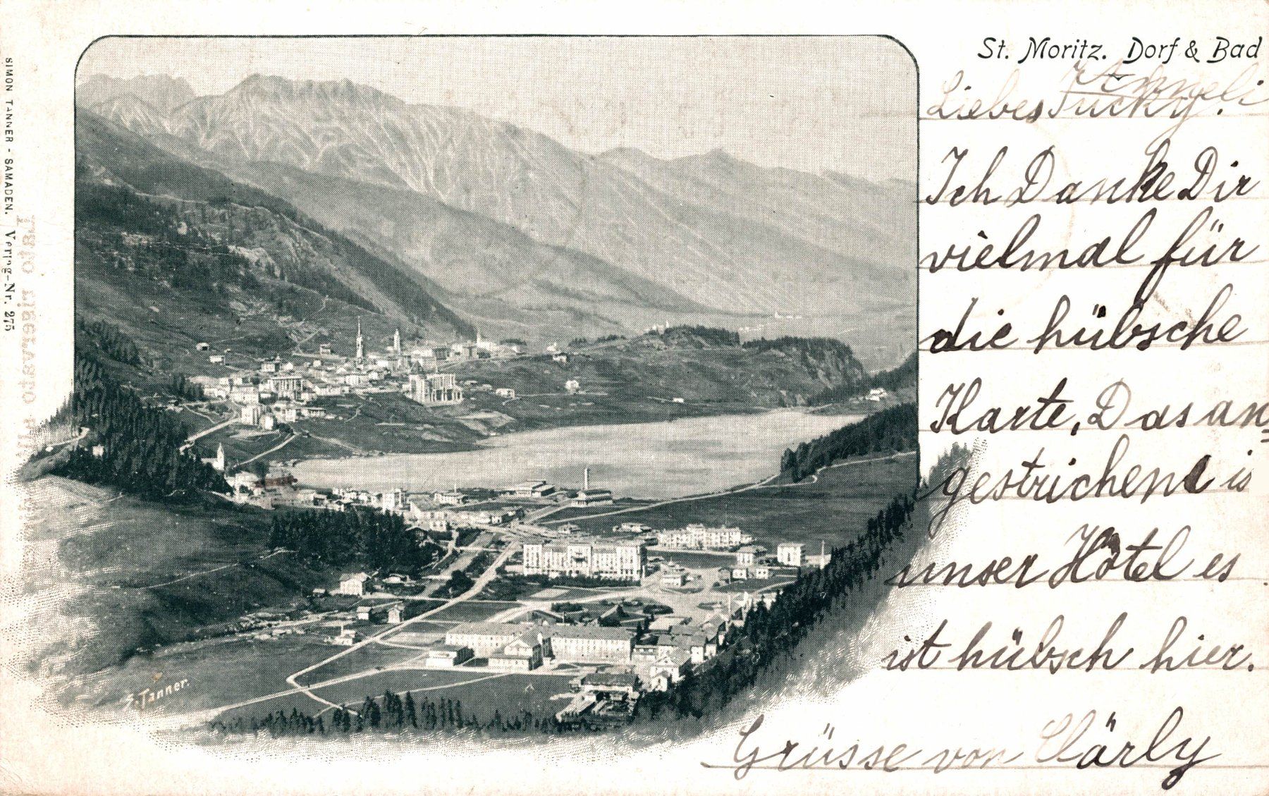 Cartoline postali: St. Moritz, Dorf & Bad – Usato da Bronschhofen venduto da Astore