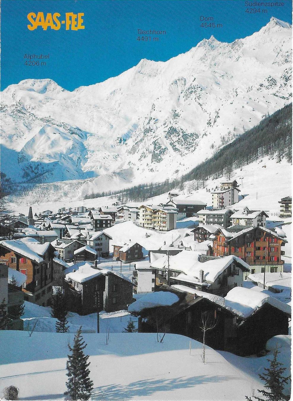 Cartoline postali: Saas-Fee VS – Usato da Rothrist venduto da Stranglehold