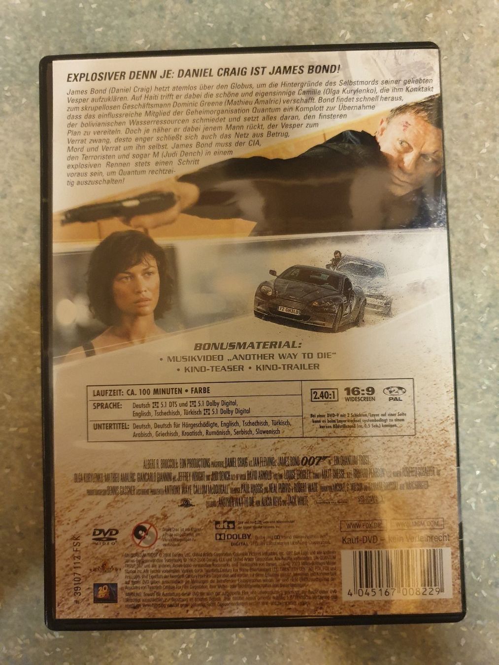 Tutti i DVDs: 007 ein Quantum Trost – Usato da Rothenthurm venduto da Lord-Ren 1