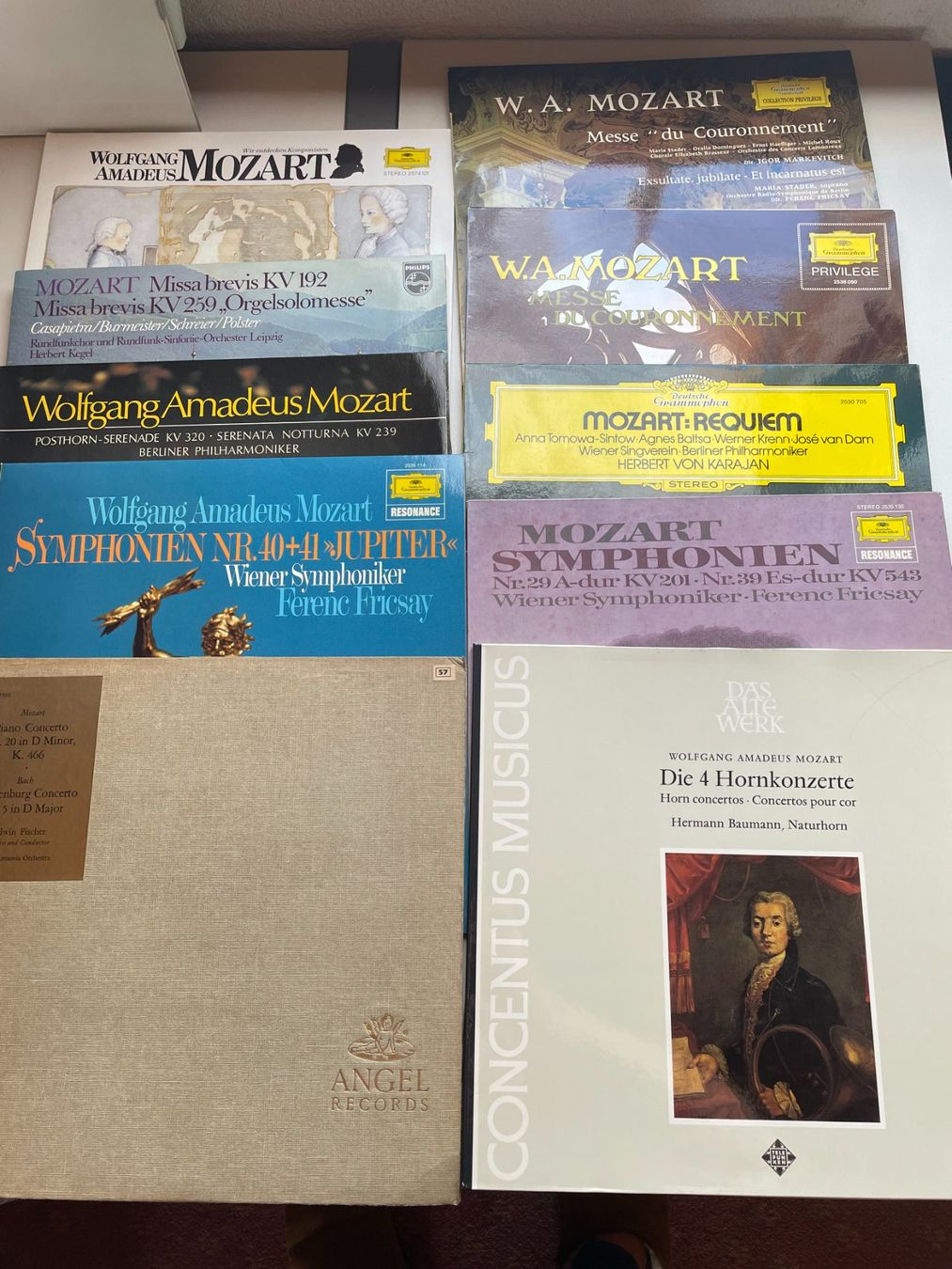 Dischi in vinile: 10 LP Mozart – Usato da Appenzell Steinegg venduto da Wurzlers