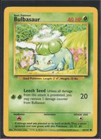 POKÉMON / Bulbasaur / Base Set 1999 🇺🇸 / 1Fr.!