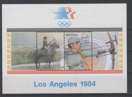 Belgien 1984 Block Nr.54 Olympiade Los Angeles **
