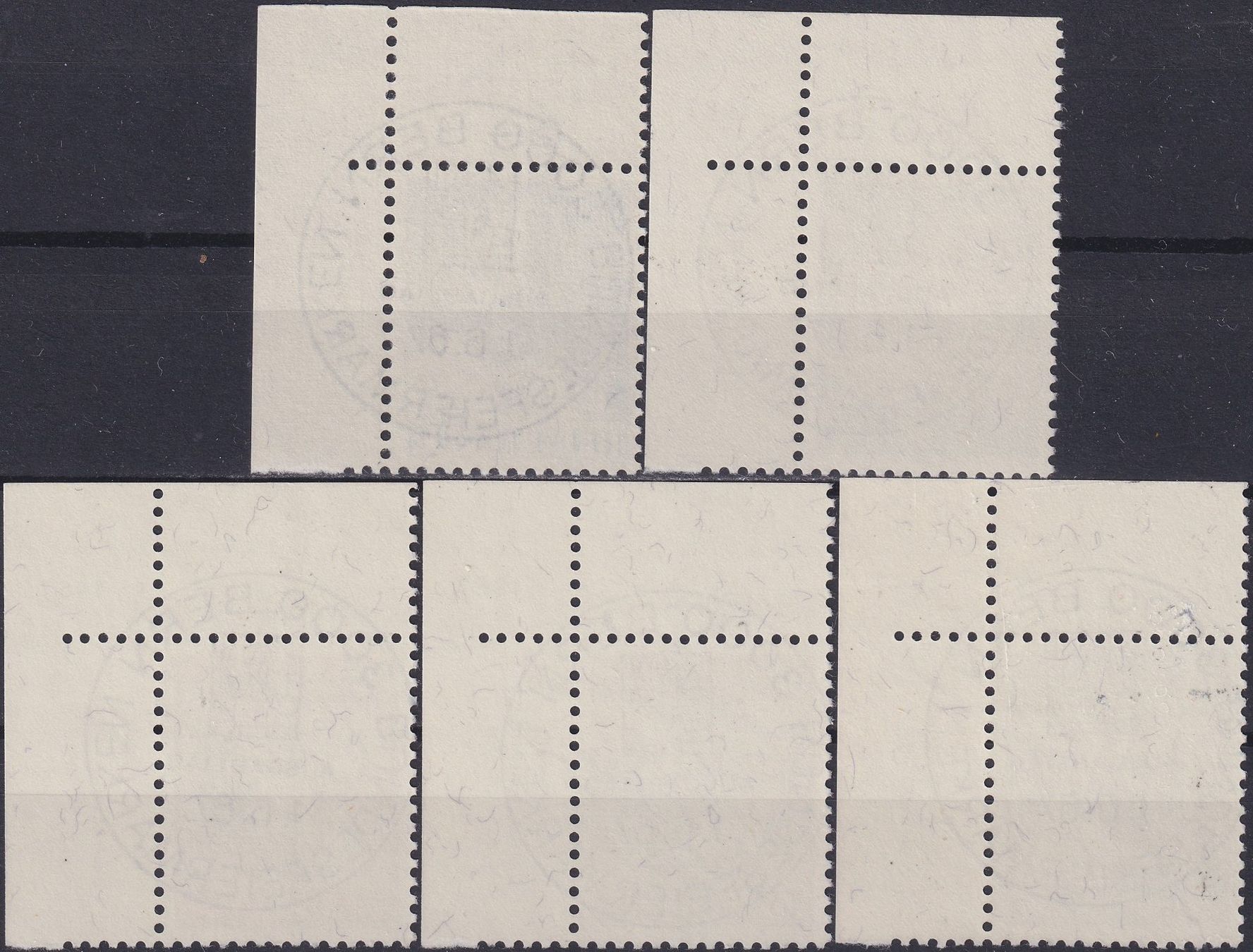 Tutti i francobolli: 1967, B133-B137 "Pro Patria" mit ET-Voll-Stempel +Ecktabs. – Usato da Sursee venduto da Luzernerraute 1