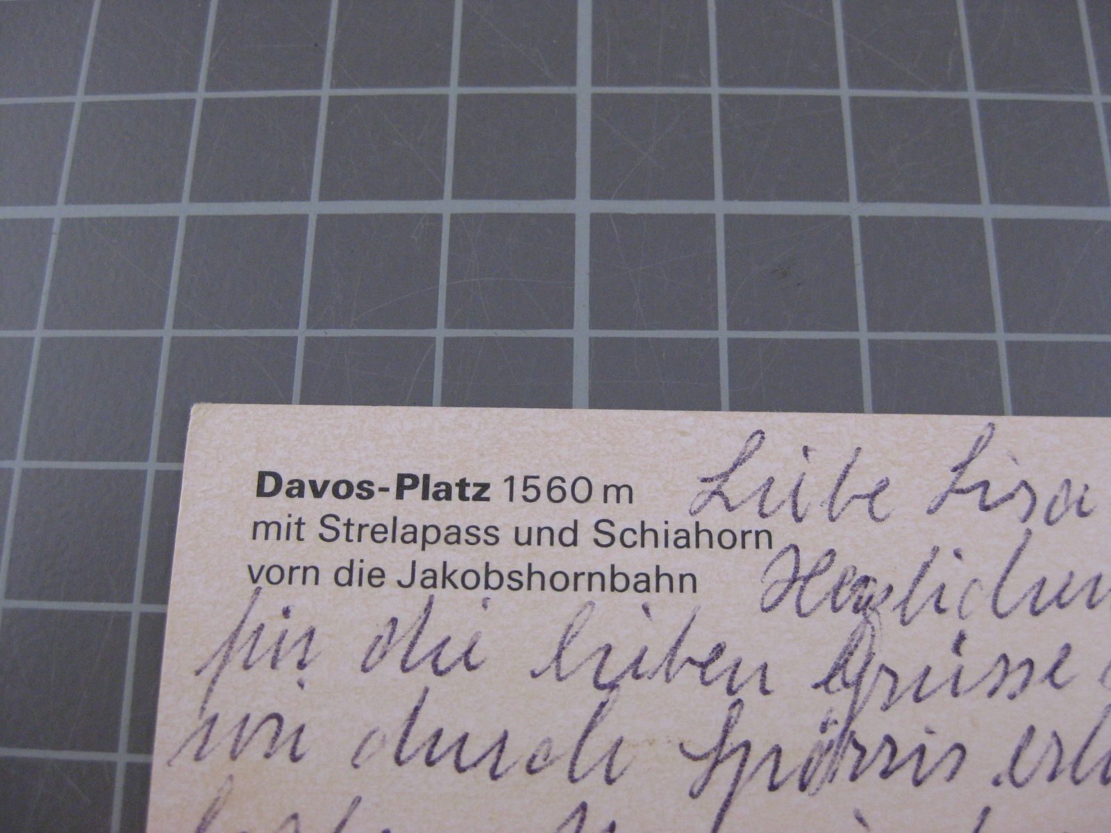 Cartoline postali: AK Davos Jakobshorn mit Luftseilbahn  – Usato da Malters venduto da Marosko 2