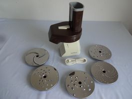 Zyliss  Elektroscheiben Raffel mit 5 Scheiben