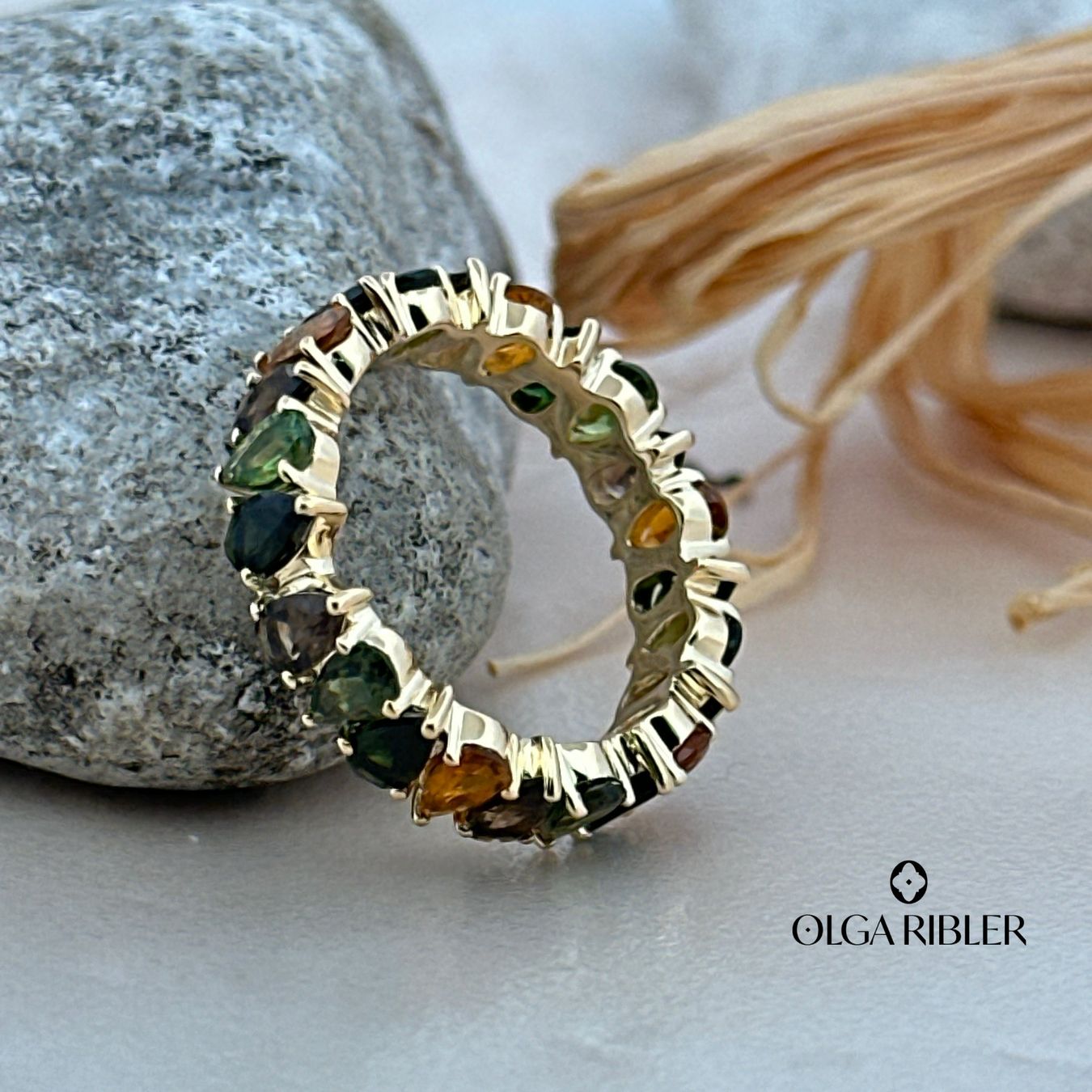 Olga Ribler Anelli: Memory Ring Sterling Silber 925,Multiturmaline, Grösse 56 – Nuovo (secondo la descrizione) da Luzern venduto da byolgaribleroutlet 5
