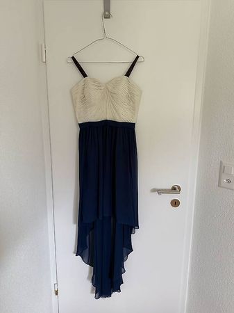 Kleid weiss/marineblau