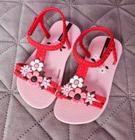 Sandales fille Grendene rose/rouge T22 été 🌸
