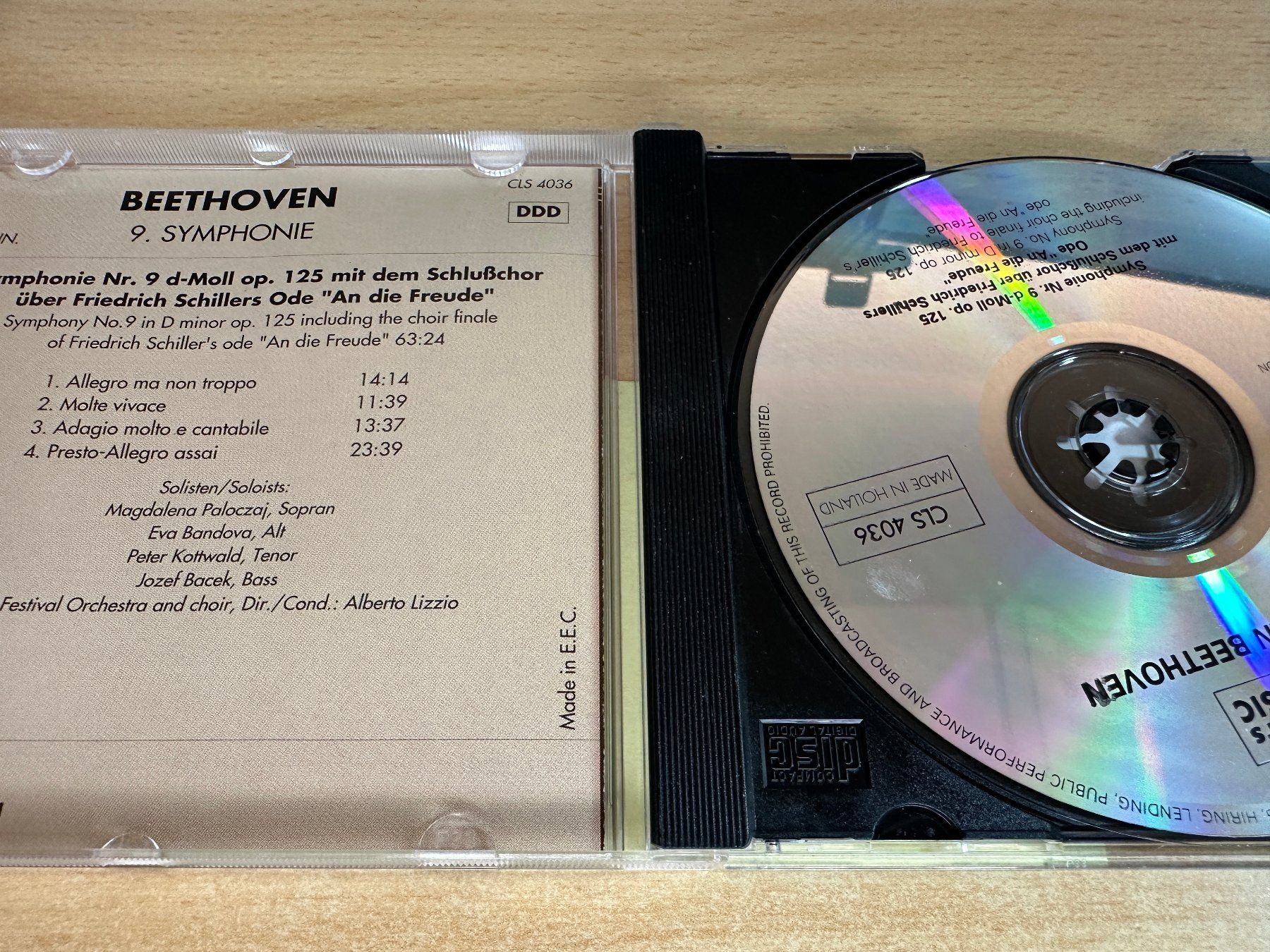 CD: B2 Beethoven – 9. Symphonie – Usato da Rikon im Tösstal venduto da Alpenmutz 2