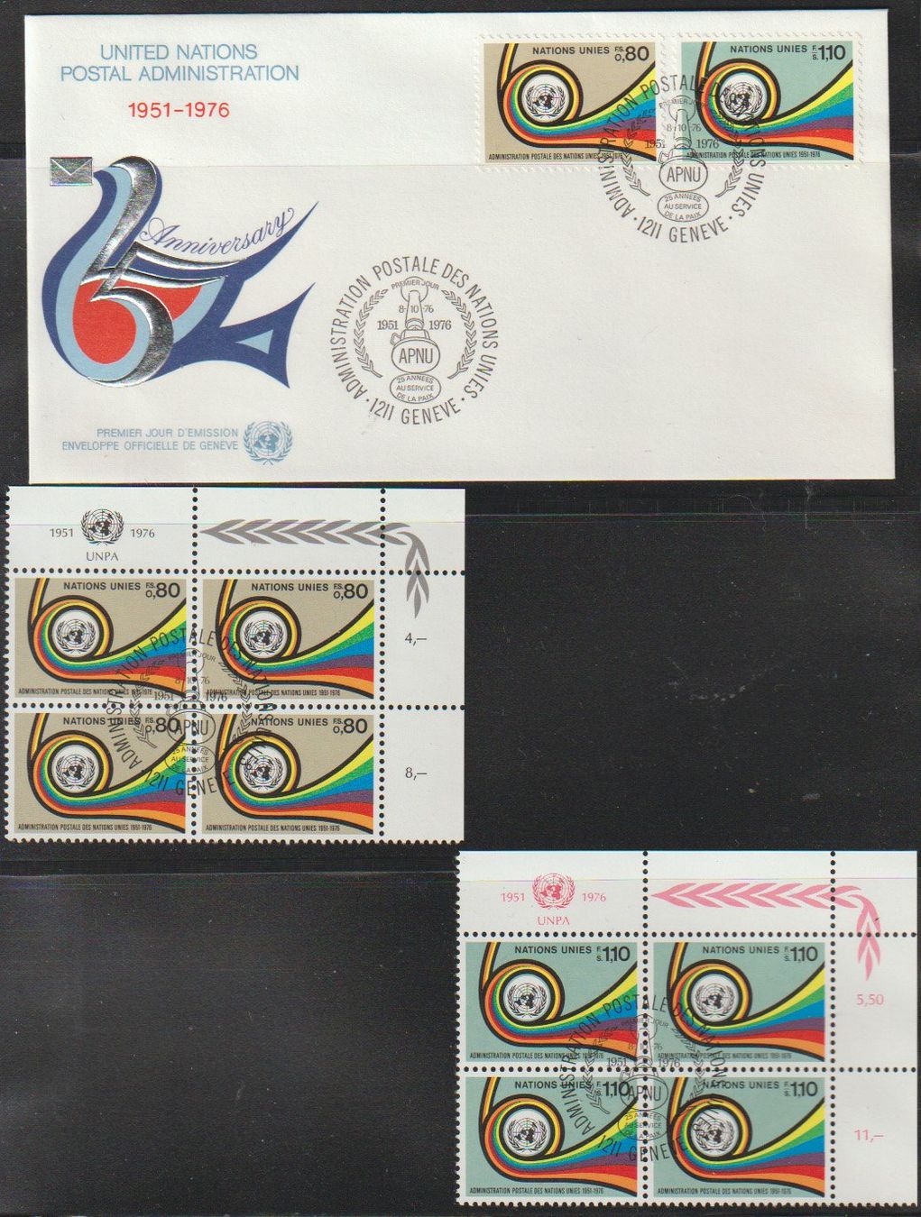 Tous les timbres: Timbres Nations Unies – D'occasion à Crans-Montana par kira56 4