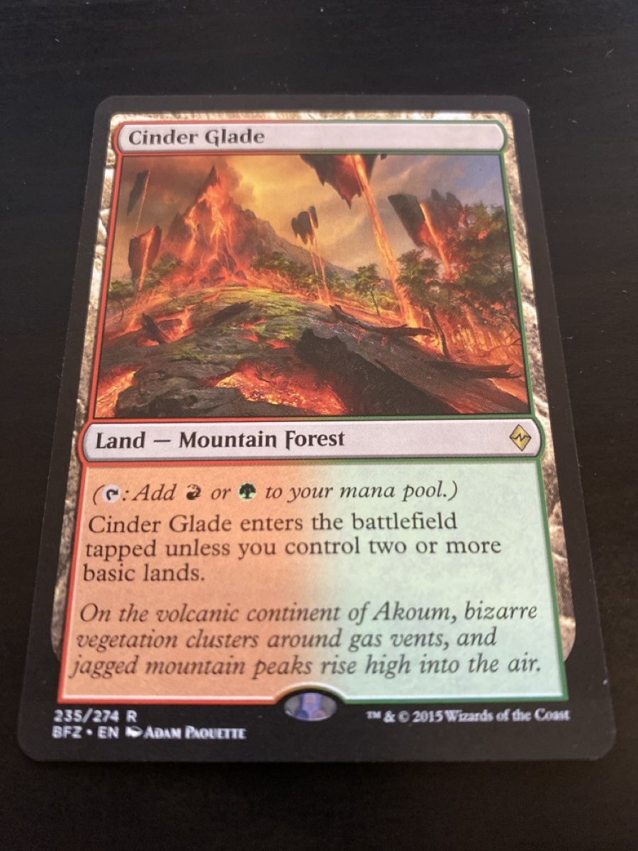 Magic The Gathering Carte collezionabili: Cinder Glade – Usato da Oberglatt ZH venduto da Finlandia1