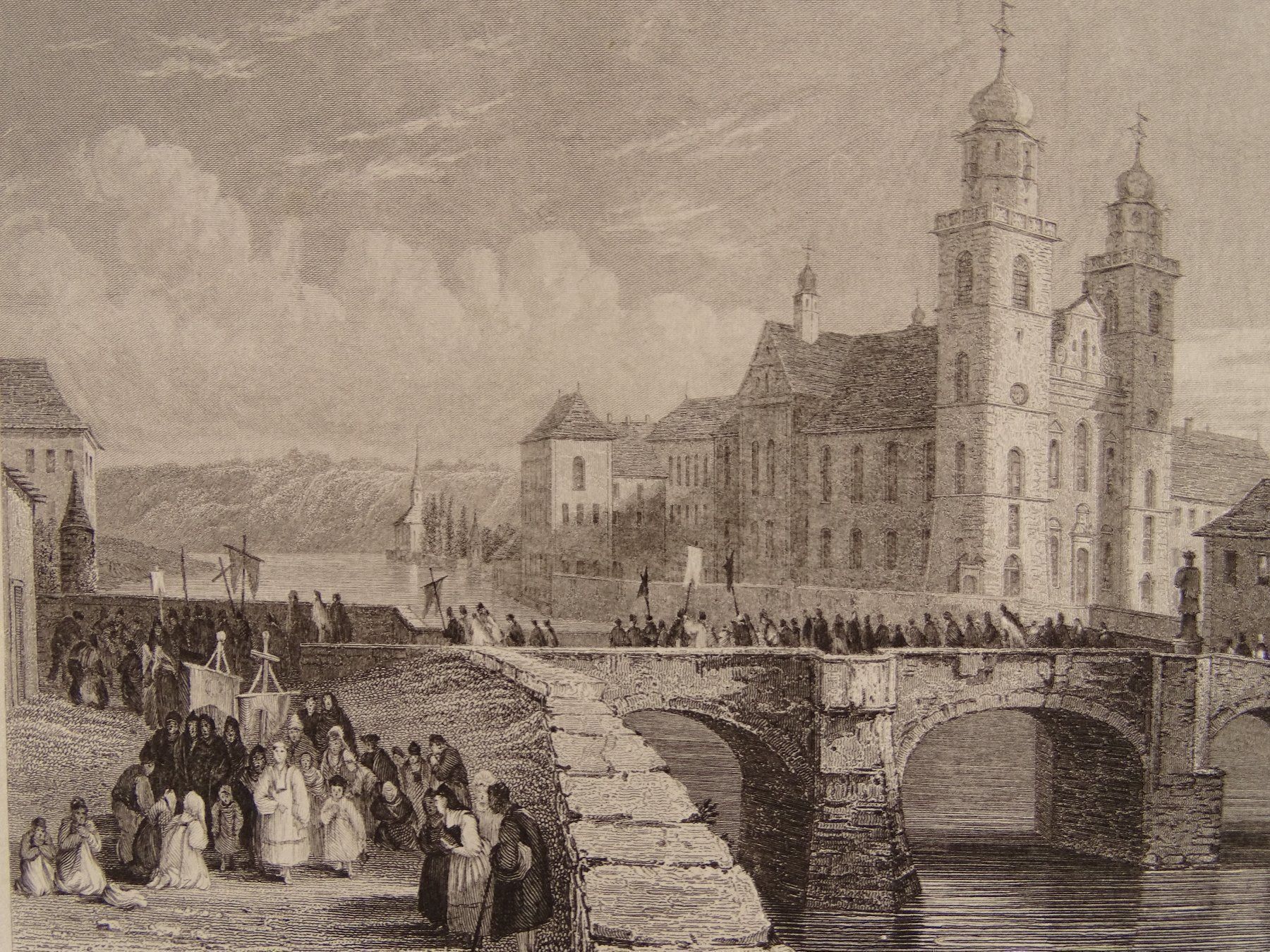 Incisioni: RHEINAU, STAHLSTICH 1832 – Usato da Grüningen venduto da Kartensammler 2