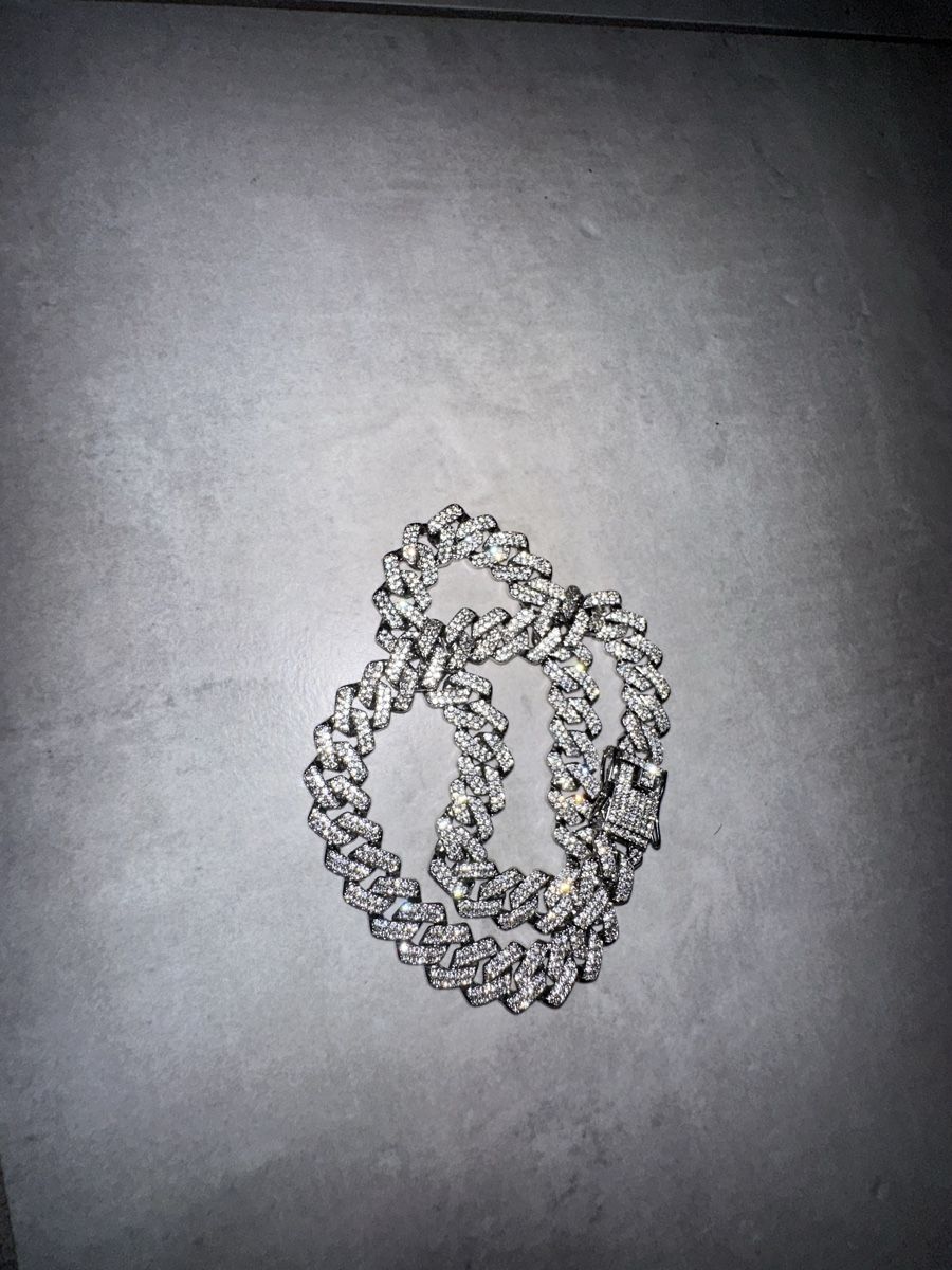 Catenine: Chaine Cuban diamants synthétiques – Nuovo (secondo la descrizione) da Péry venduto da Vezuve 1