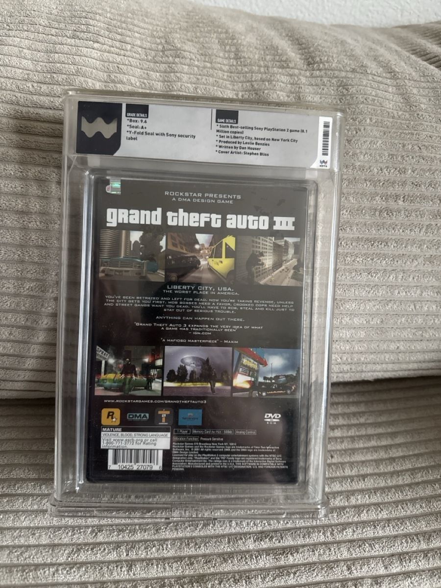 Spiele: GTA 3 U.S FIRSTPRINT Wata A+ 9.6 Sealed – Neu und originalverpackt aus Quarten von Film_Fan 1