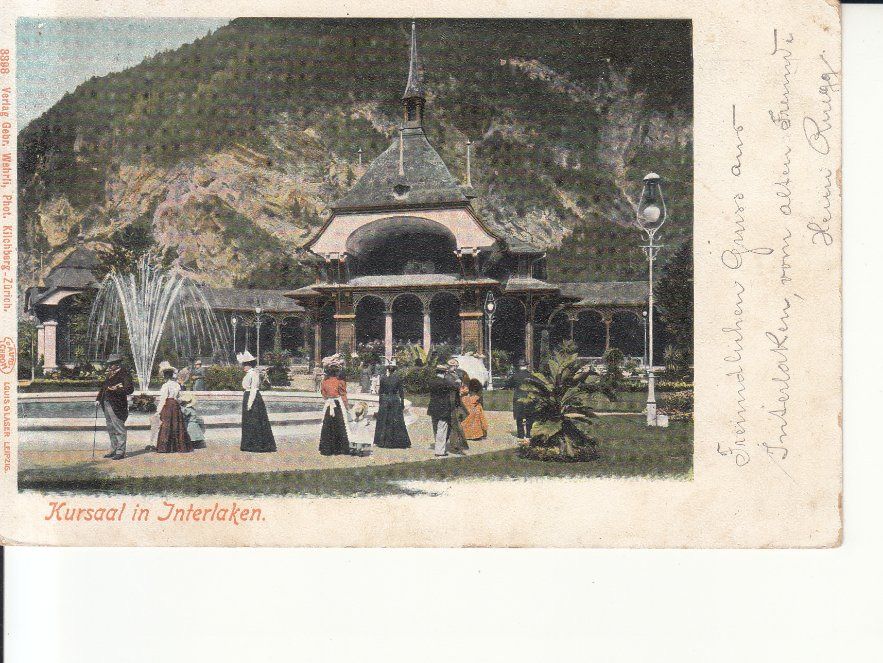 Cartoline postali: Interlaken Kursaal 1903 – Usato da Bürglen TG venduto da StampGraf