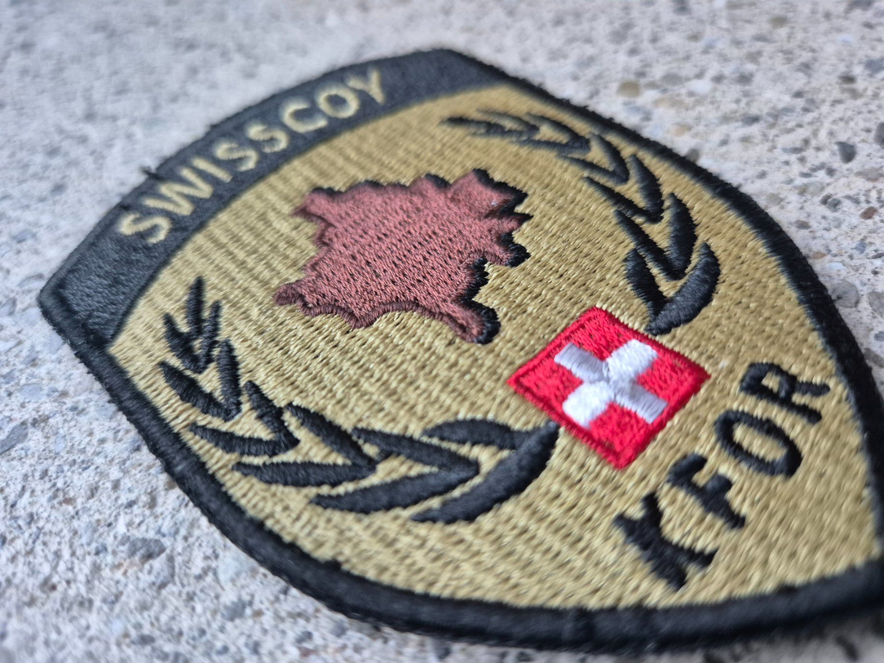 Schweizer Armee Placchette & Badge: *** Swisscoy Badge mit klett *** – Nuovo (secondo la descrizione) da Riedholz venduto da fr_sIruP 2