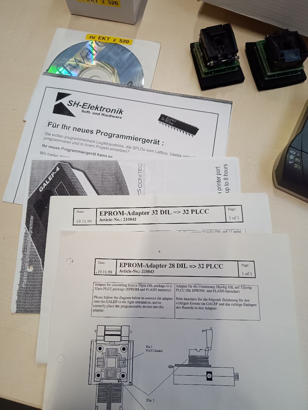 Gabbie, trasporto & Sicurezza: GALEP-4 Pocket size Universal-Programmer mit Zubehör, defekt – Difettoso da Döttingen venduto da Schlei 3