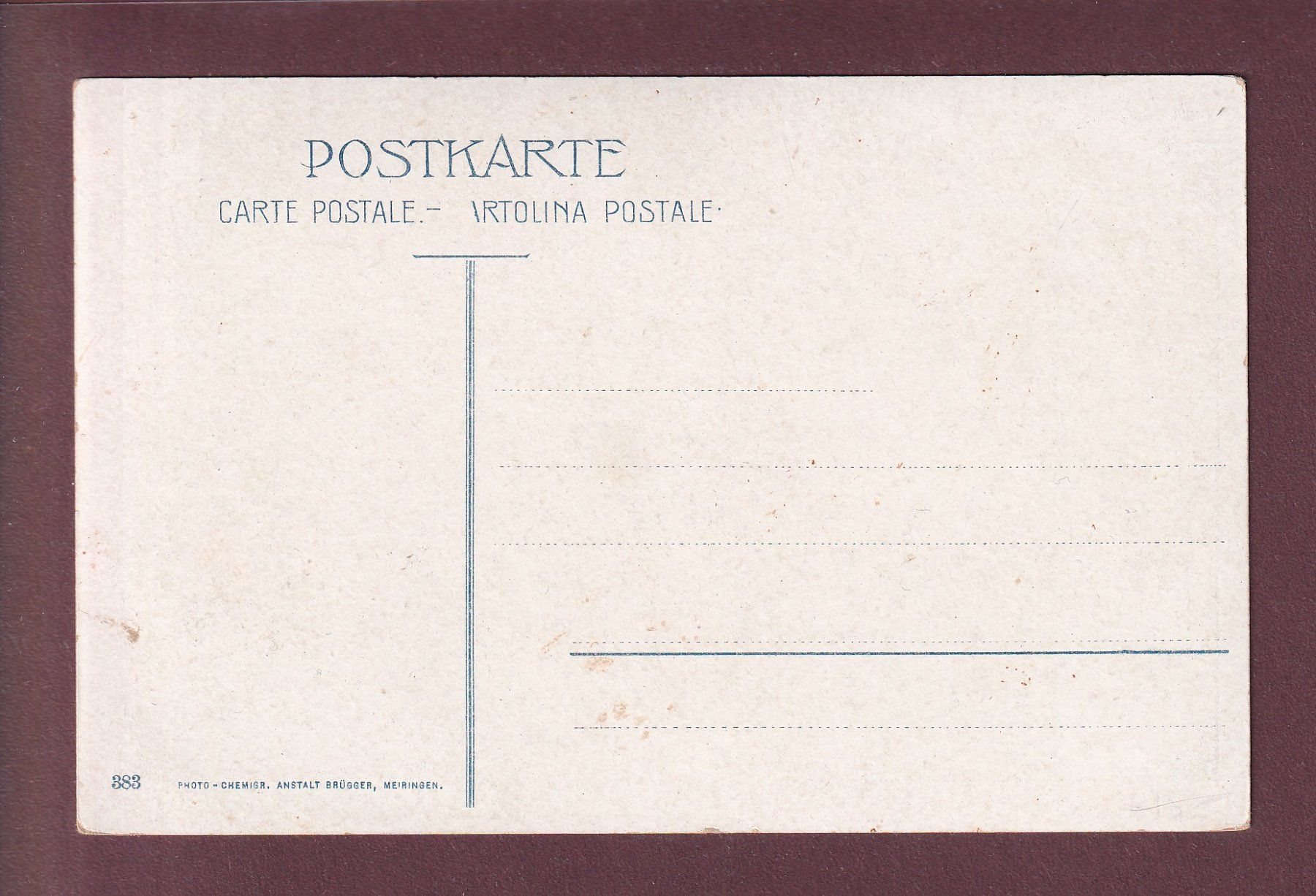 Ansichtskarten: MEIRINGEN - Kirche – Gebraucht aus Pully von nicecards 1
