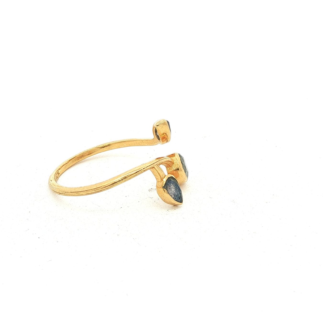 Olga Ribler Anelli: Unikate Silber Ring 925 mit Labradorit Grösse 55 – Nuovo (secondo la descrizione) da Luzern venduto da Schmuckoutlet 6