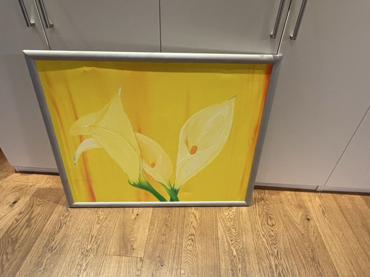 Foto & Immagini: Grosses gemaltes Bild auf Leinwand Blume – Usato da Niederbüren venduto da poschti 6