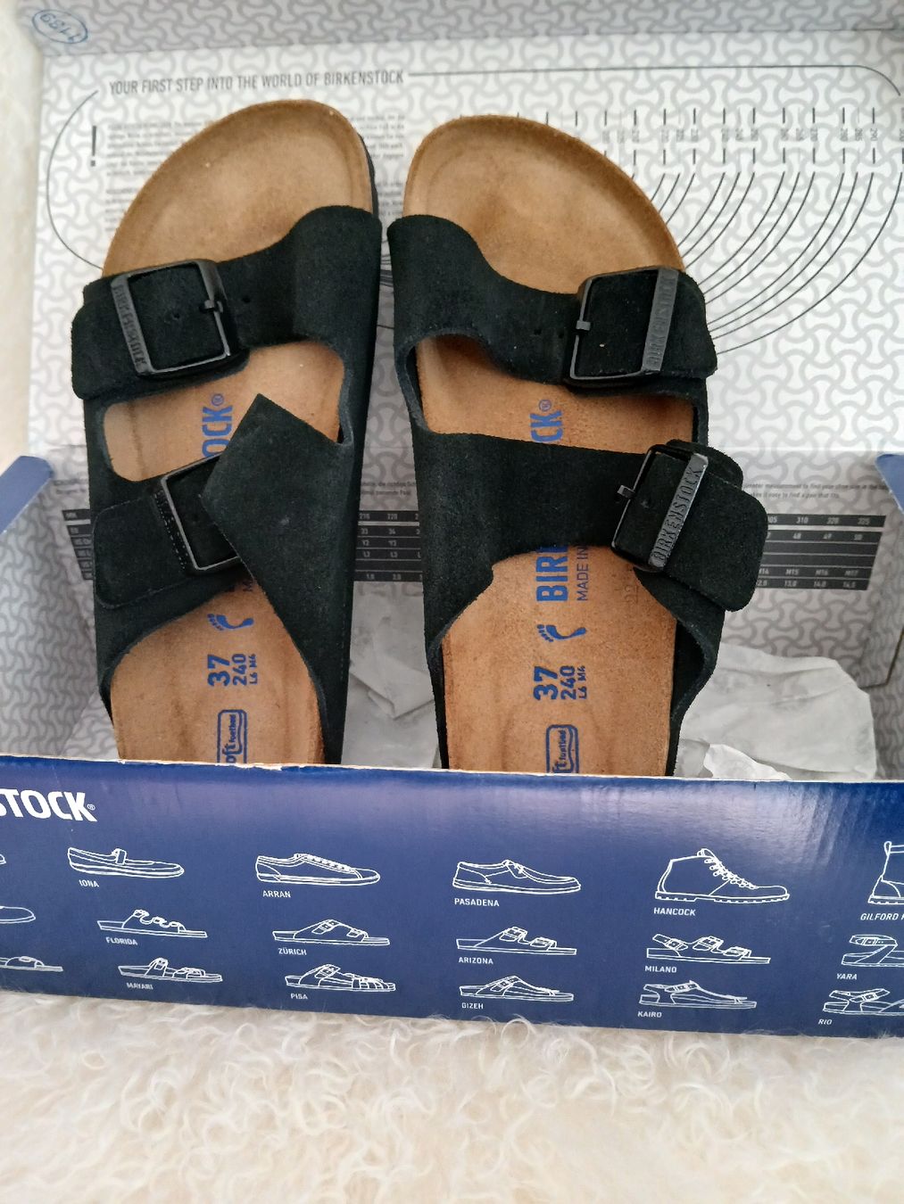 Birkenstock Scarpe da uomo: Birkenstock Arizona BS Leder – Nuovo e nell'imballaggio originale da Wädenswil venduto da gym99