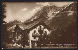 Arolla, Hotel Kurhaus et les Dents de Ve