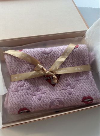 Echarpe originale Louis Vuitton Rose
