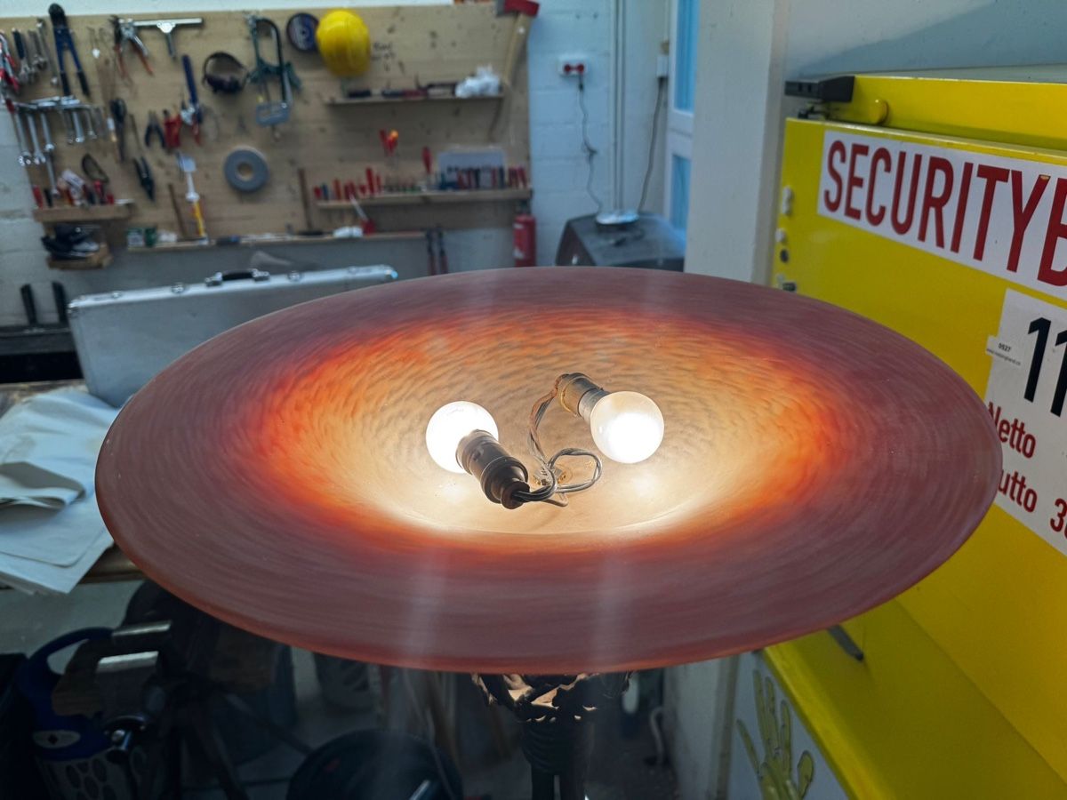 Lampade: Stehlampe Schmiedeisen – Usato da Egg b. Zürich venduto da Brocki_Insel_Egg 7
