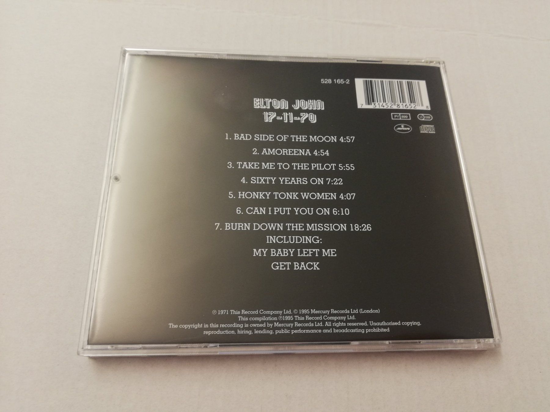 CD: ELTON JOHN - 17-11-70 – Usato da Bern venduto da Vinylsound.ch 1