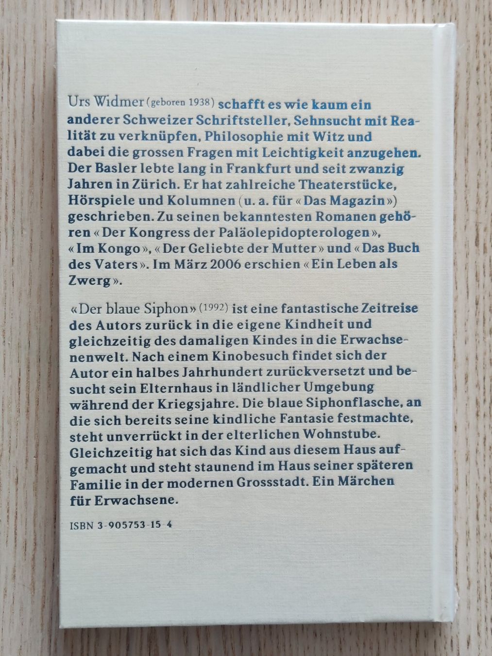 Bücher: Urs Widmer – Der blaue Siphon – Neu und originalverpackt aus Schaffhausen von philscardstore 1
