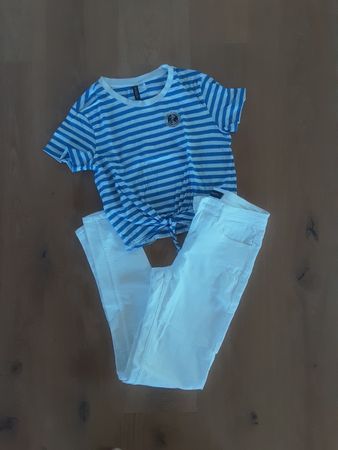 Schnäppli Sommer-Set:  Kurz-Shirt + Jeans  Gr.S   ab 1.--
