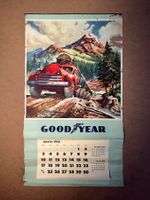 Kalender Good Year tire 1954 (Werbung / Garage / Oldtimer)