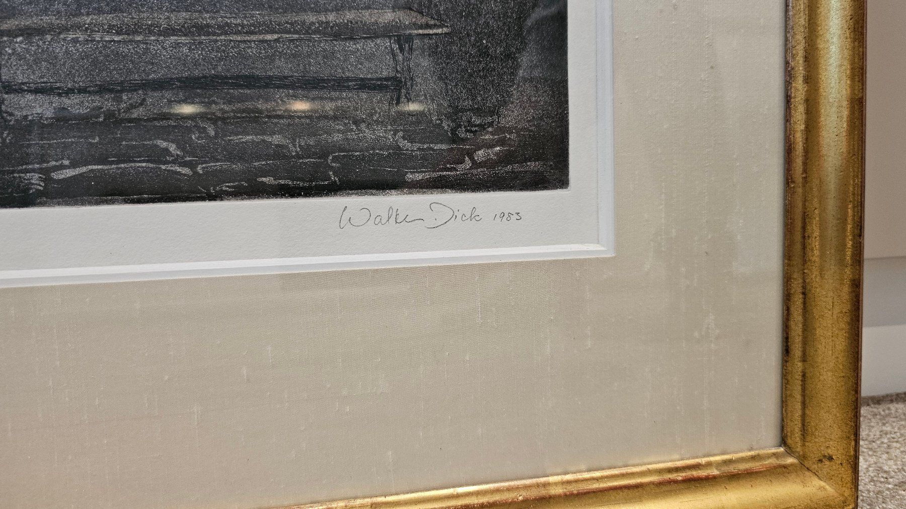 Grafica & Litografie: Bild (Lithographie) von Walter Dick – Usato da Bütschwil venduto da Derfnam1 1
