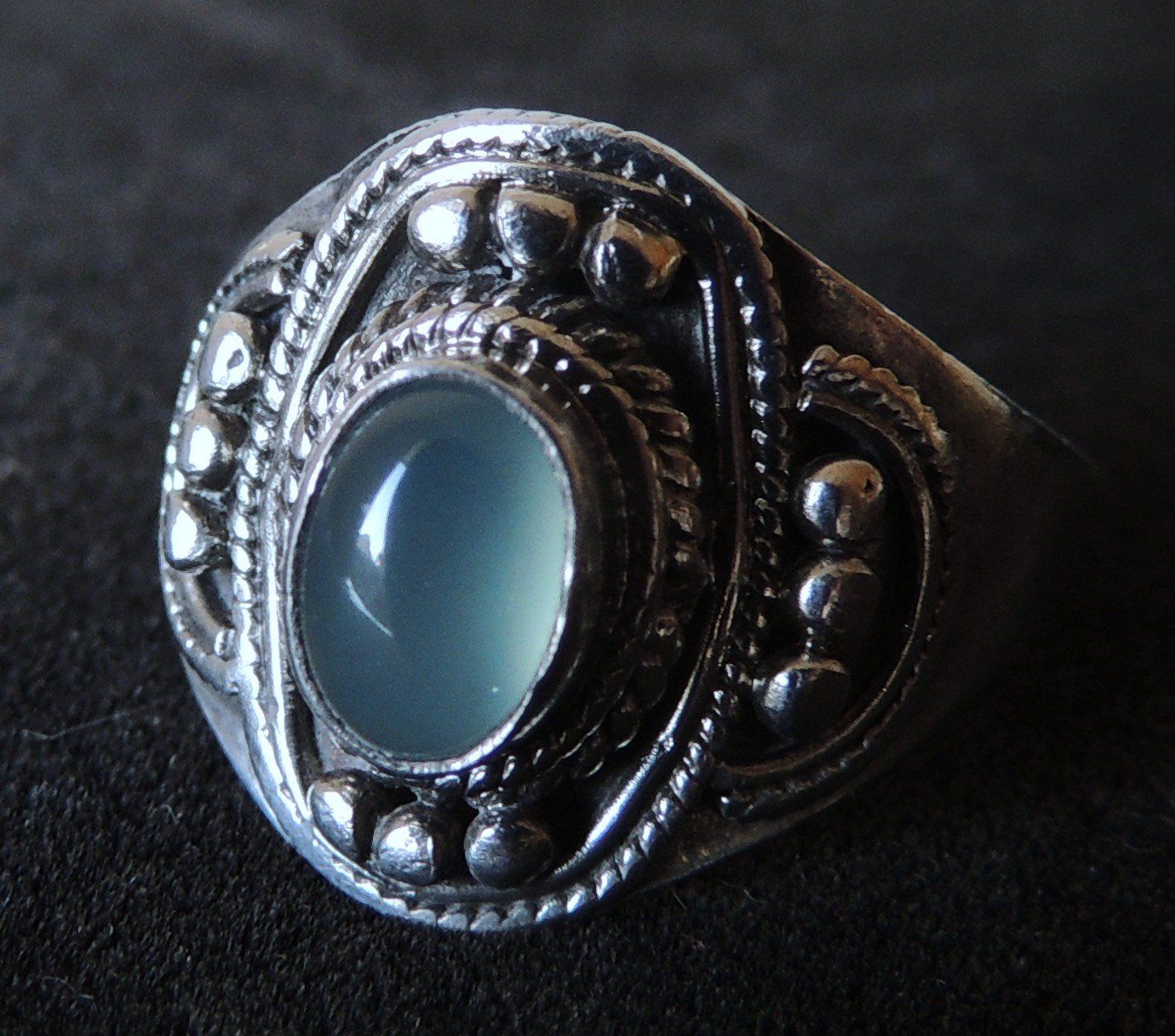 Anelli: Chalcedon Silber 925 Fingerring Gr. 56 – Usato da Waldenburg venduto da schaller707 3