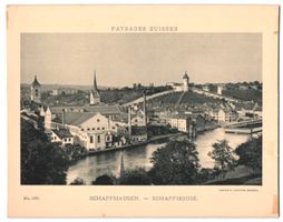 Fotografie Schaffhausen, Ortspartie mit 