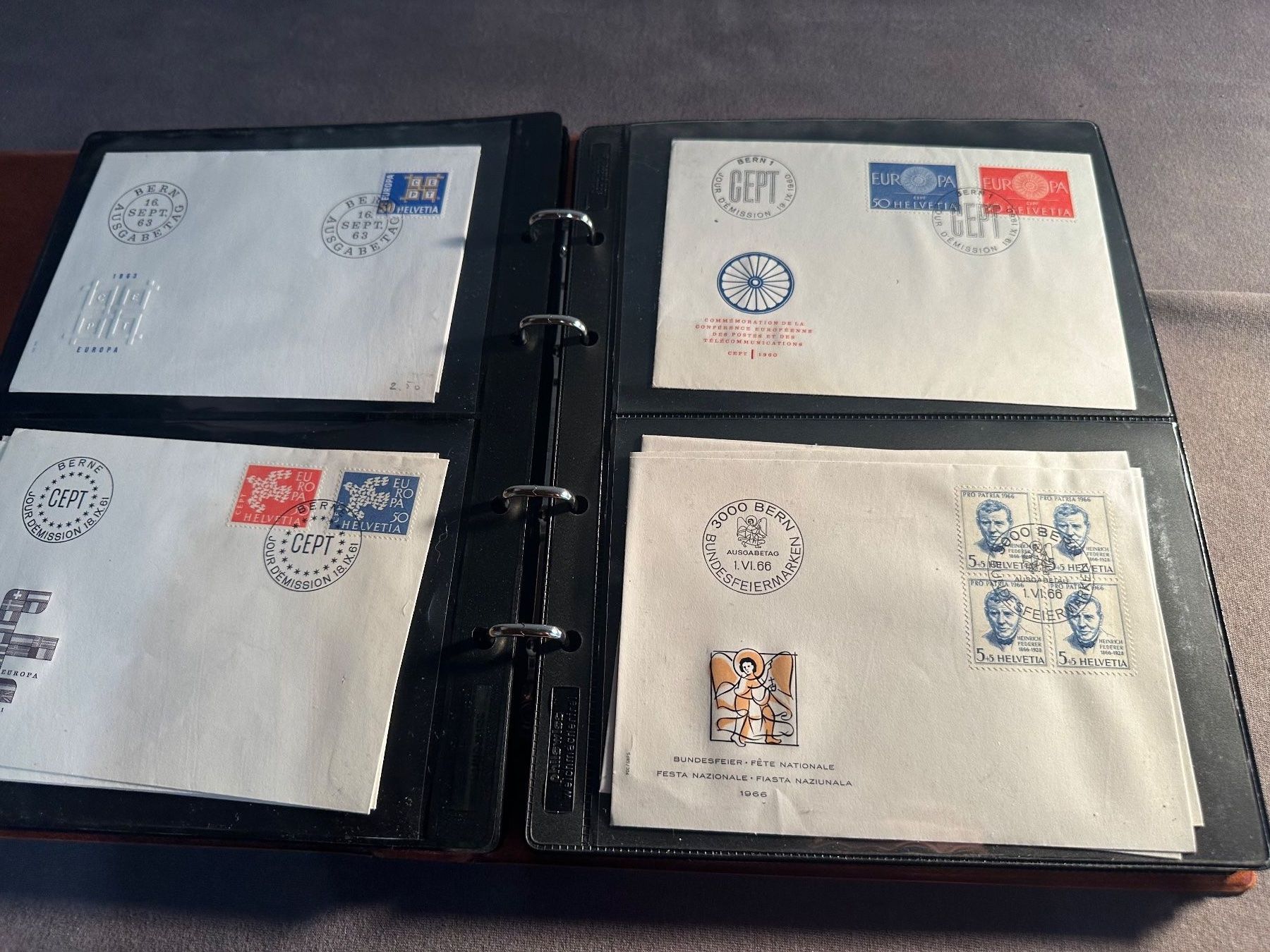 Tutti i francobolli: Album Schweiz Sammlung Briefe und FDC – Usato da Stettfurt venduto da 2442 6