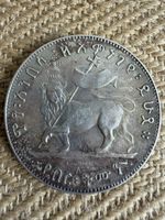 Münze Äthiopien Menelik Birr LAGRANGE Silber