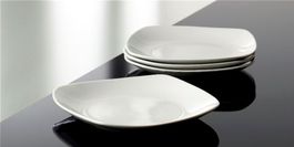 BISTRO SQUARE WH 4Stk. Teller 19cm Desse