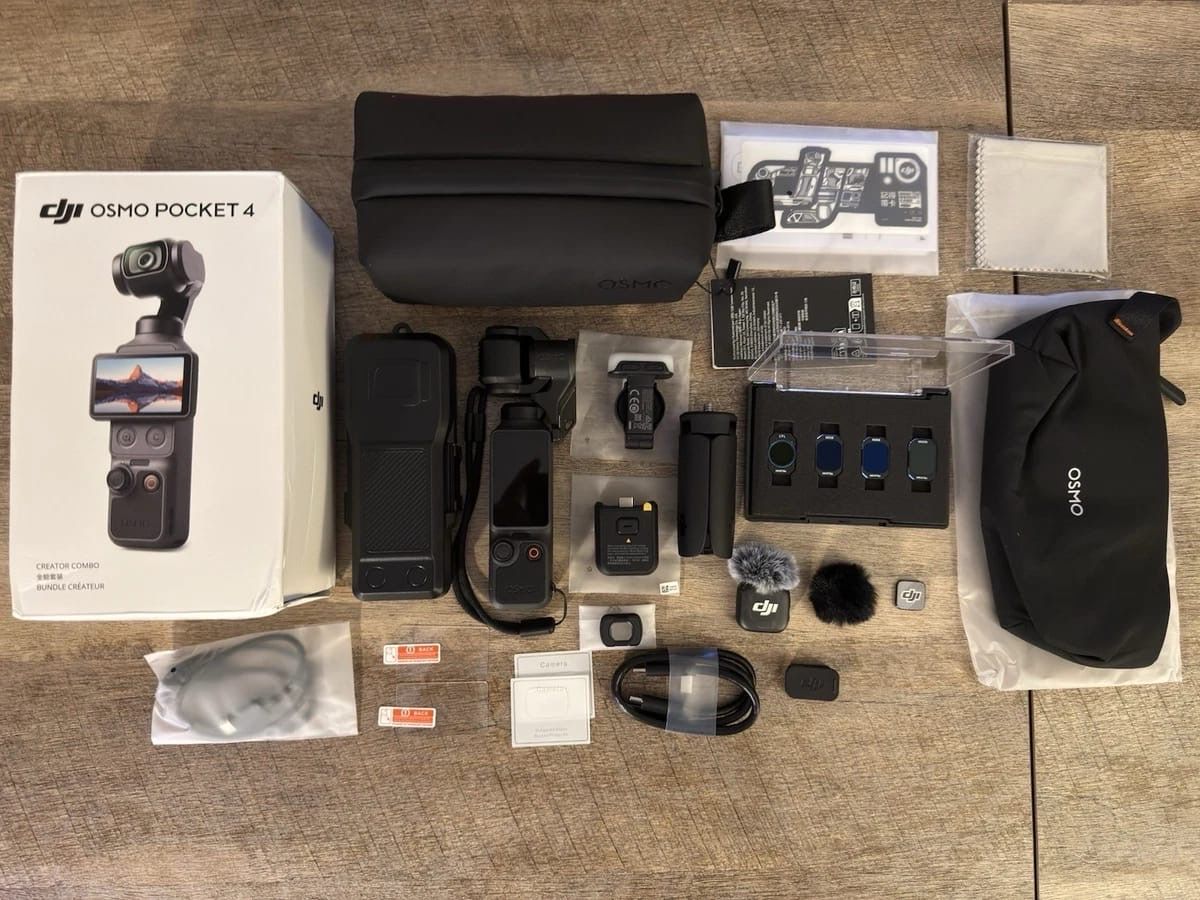 DJI Videocamere: DJI Osmo Pocket 4 Creator Combo Gimbal neu – Nuovo e nell'imballaggio originale da Winterthur venduto da vit_pz2n