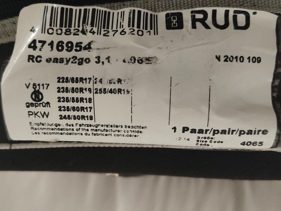 Rud Schneeketten: Schneeketten RUDcompact easy2go - Grösse 4065 – Gebraucht aus Liestal von abr_fm2k 1