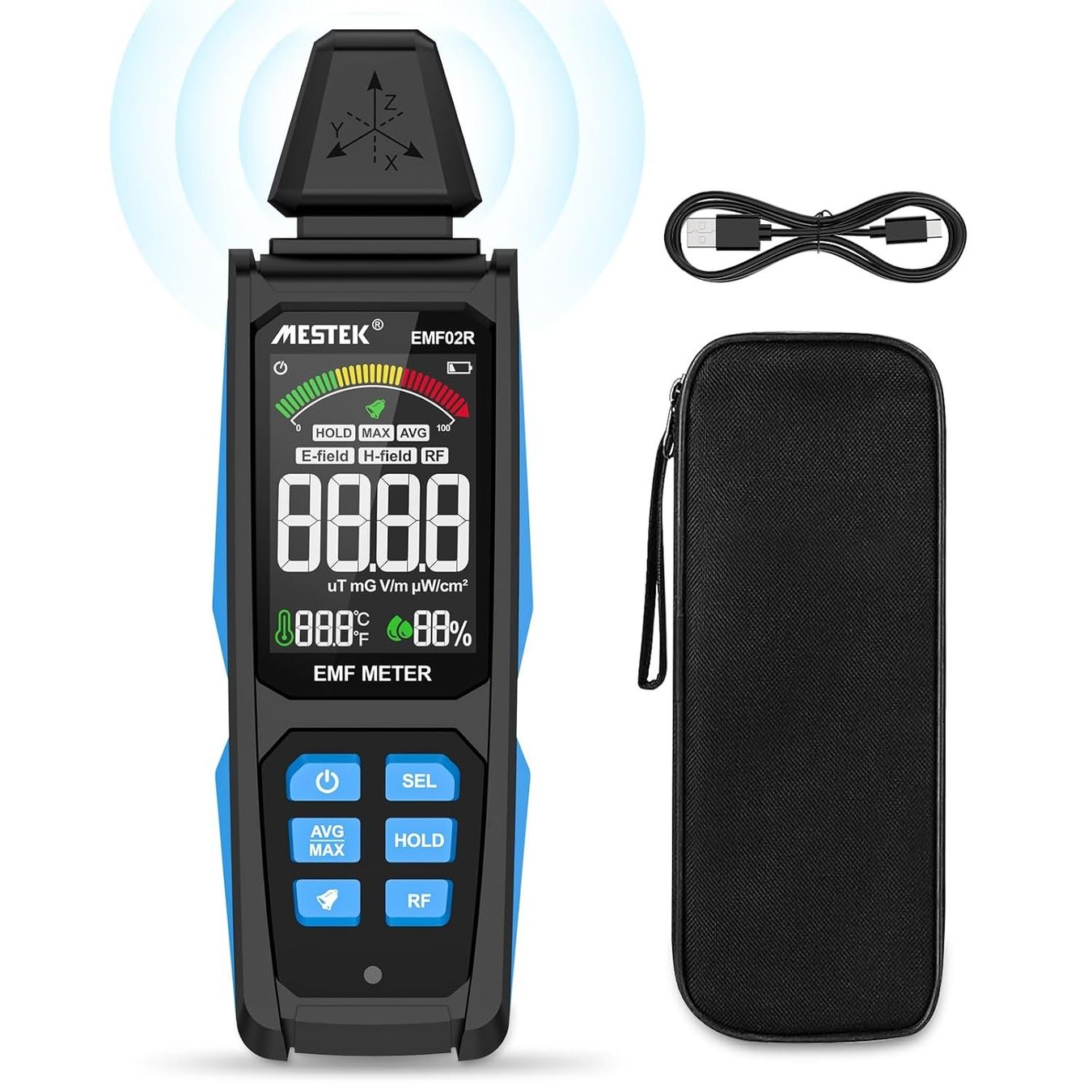 Misurare: Pro EMF Messgerät Strahlungsdetektor 5-in-1 – Nuovo e nell'imballaggio originale da Geneve venduto da Titi2008