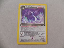 Dunkles Dragomir Pokémon Sammelkarte 1999/2000 1. Edition