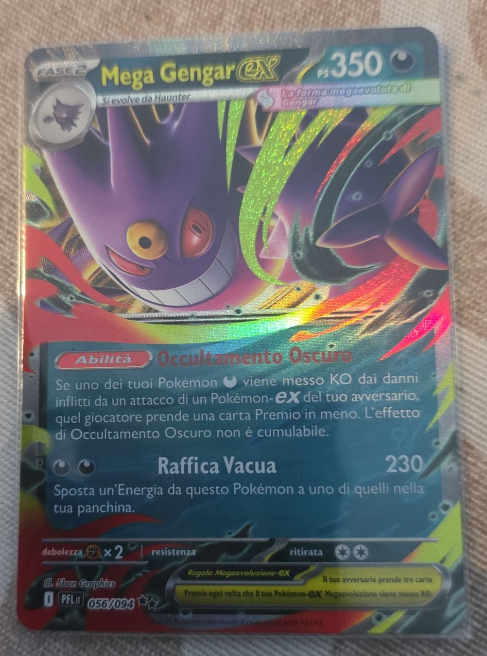 Pokémon Carte collezionabili: Carta Pokémon Mega Gengar EX - – Usato da Massagno venduto da Arj87
