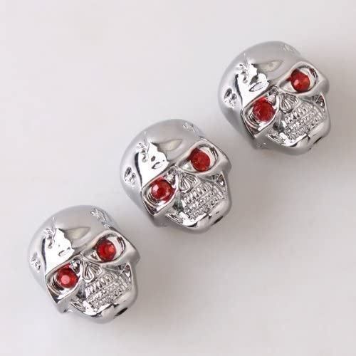 Altri accessori: 3 pces  Knobs Chrome Skull Head – Nuovo (secondo la descrizione) da Magglingen/Macolin venduto da Siloli1967