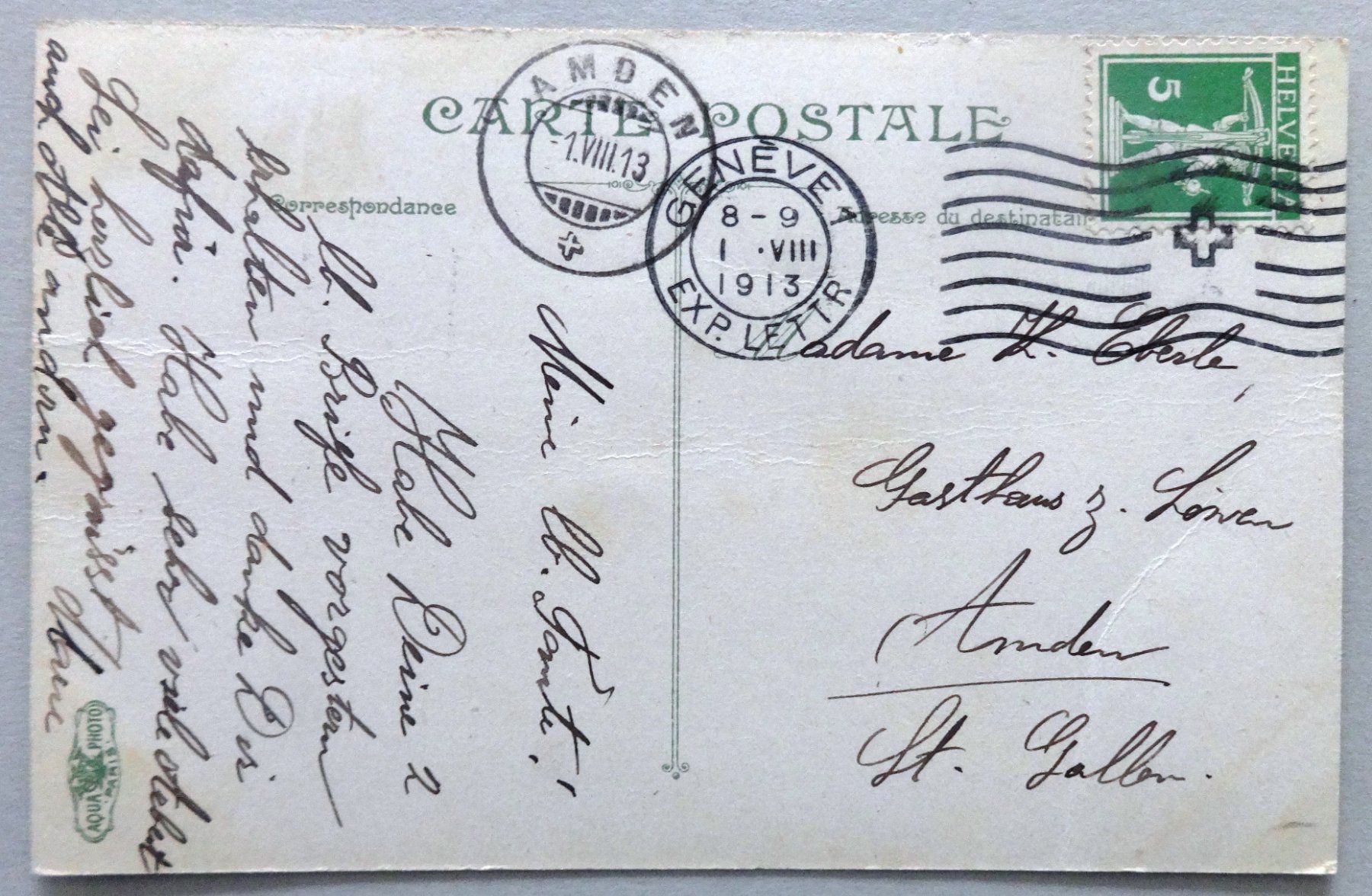 Cartes postales: Genève - Place des Alpes – D'occasion à Fétigny par Billy2miny 1