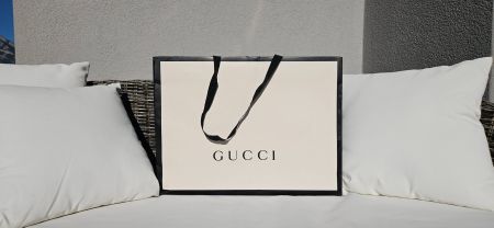 Gucci - Sac, couleur beige et noir
