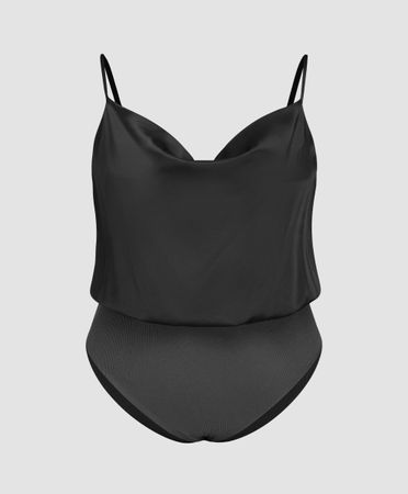 Eleganter schwarzer Body.