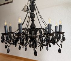 Kronleuchter schwarz mit 9 Leuchten