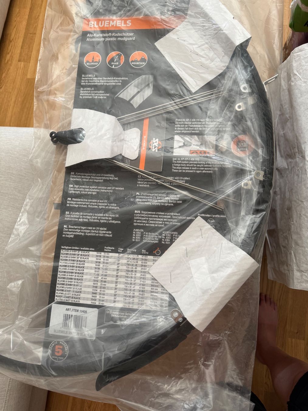 Pezzi di ricambio: BLUEMEL Schutzblech-Set | Black | 28" **NEU** – Nuovo e nell'imballaggio originale da Allschwil venduto da KShing 7